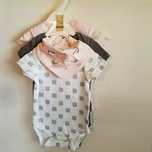 NWT's Chick pea 4 piece bodysuits